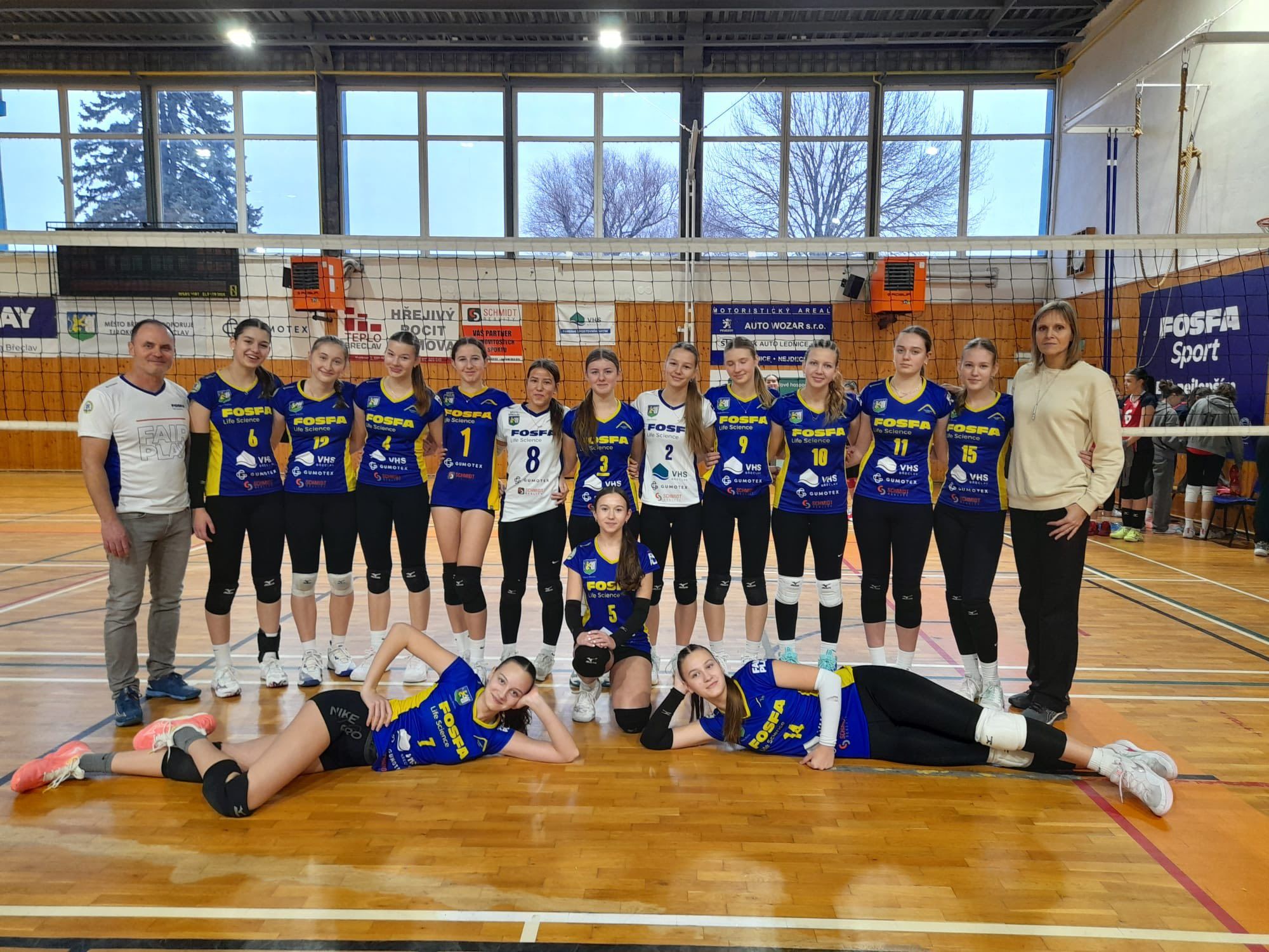 Kadetky B doma bez ztráty setu, postupují do první skupiny JM kraje 🏐👏