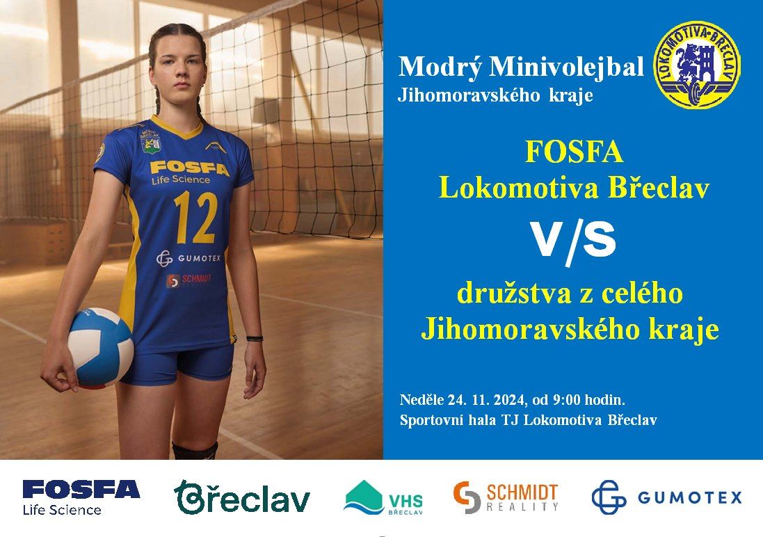 Turnaj „Modrého minivolejbalu“ v neděli na Lokomotivě