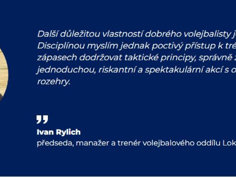 Ivan Rylich: Volejbal je sport pro přemýšlivé