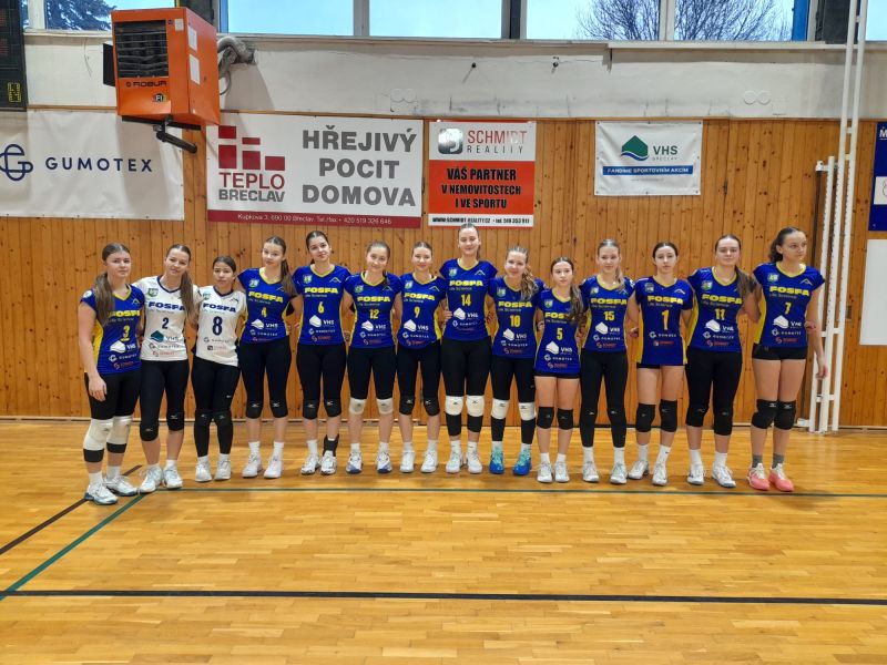 Kadetky B doma bez ztráty setu, postupují do první skupiny JM kraje 🏐👏
