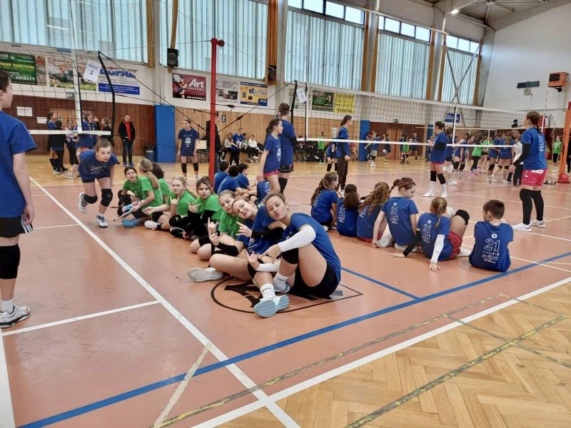 Nedělního minivolejbalu se zúčastnila i přípravka Lokomotivy Fosfa Břeclav.