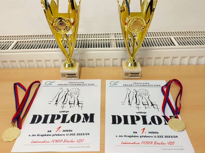 🏆🥇 Juniorky Fosfa Lokomotiva Břeclav získaly dva tituly Přeborníka Jihomoravského kraje v kategorii U20 a U22 🏆🥇