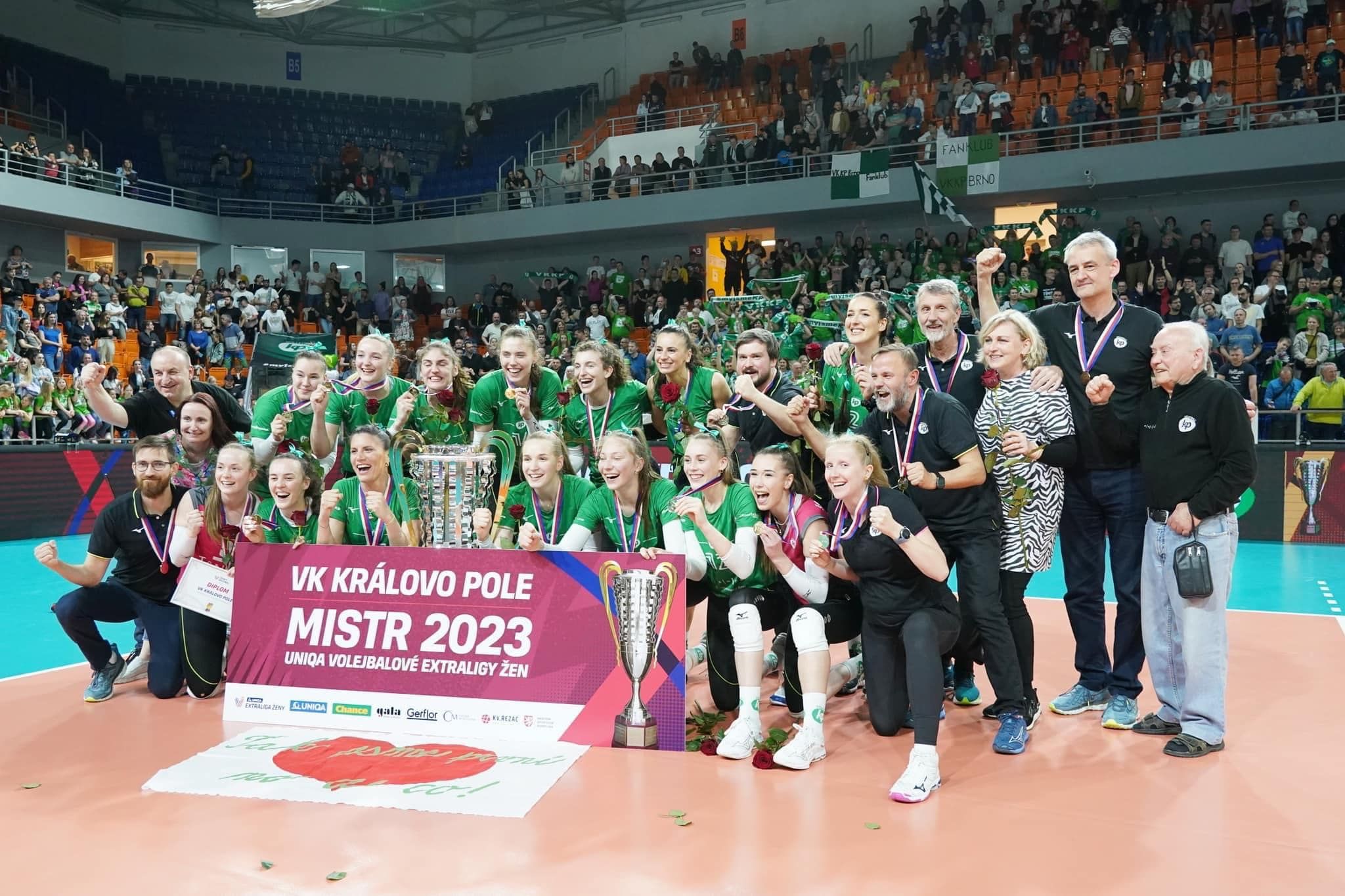 🏆VK KP Brno s Magdou Bukovskou slaví mistrovský titul 🏆